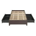 thumbnail image 3 of Modus Nevis King Solid Wood Platform Storage Bed in Espresso, 3 of 15