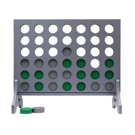 Tailgating Pros Premium Giant Four in a Row with Carrying Case - Jumbo Oversized Outdoor Yard Game - Connect Multiple Pucks in a Row to Win - Many Puck Colors Available!