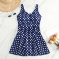thumbnail image 6 of kamemir One Piece Swimsuits for Women Modest Tummy Control Swimdress Vintage Bathing Suits Skirt Swimwear(Navy,S), 6 of 6