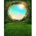 thumbnail image 1 of BSDHOME Polyester 5x7ft Green Photography Backdrop Forest Tree Hole Flowers Fairytale Backdrops For Wedding Photo Backgrounds Photoshoot Studio Children Portrait, 1 of 2