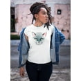 thumbnail image 2 of Cute Grey Watercolor Cat T-Shirt Women -Image by Shutterstock, Female XX-Large, 2 of 4