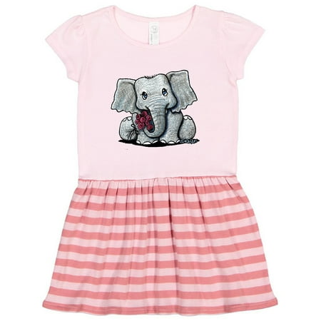 

Inktastic KiniArt Elephant Gift Toddler Girl Dress