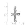 thumbnail image 2 of 14K White Gold Fancy Cross Pendant Necklace with Chain, 2 of 4