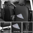 thumbnail image 4 of Car Grand Memory Foam Leather seat covers,Water Resistant 3D Foam faux leather car seat covers front seats, Universal FIT cars,SUV,Trucks Airy Cool Leatherette All weather protection 2 PCS Black, 4 of 7