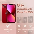 thumbnail image 2 of JETech Silicone Case for iPhone 13 Mini 5.4-Inch, Silky-Soft Touch Full-Body Protective Phone Case, Shockproof Cover with Microfiber Lining (Orange Red), 2 of 6