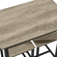 thumbnail image 6 of Yaheetech Industrial 3-Piece Dining 29.5" Table Set w/ 2 Stools for Kitchen, Dining Room, Gray, 6 of 8