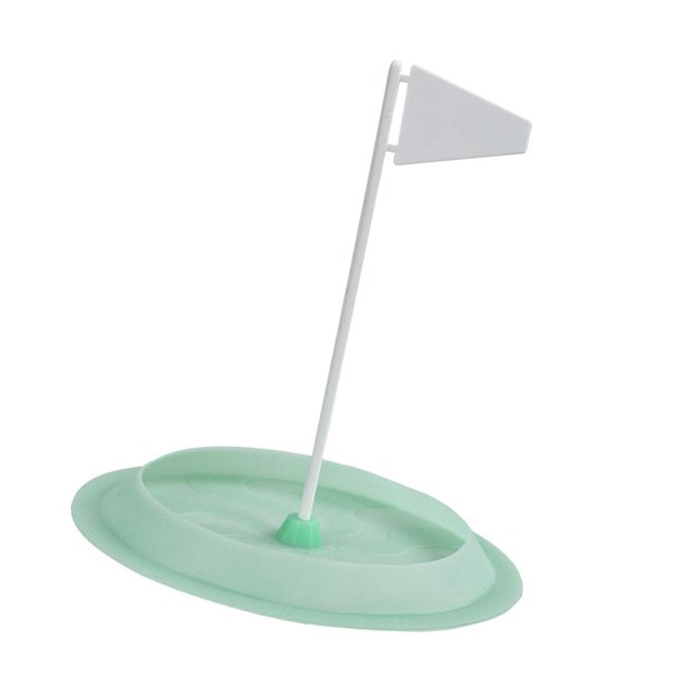 Herramienta de práctica de putting de golf con bandera, ligera y flexible para principiantes. Verde
