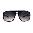 thumbnail image 2 of Mens Luxury Oversize Sport Plastic Racer Sunglasses Black, 2 of 4