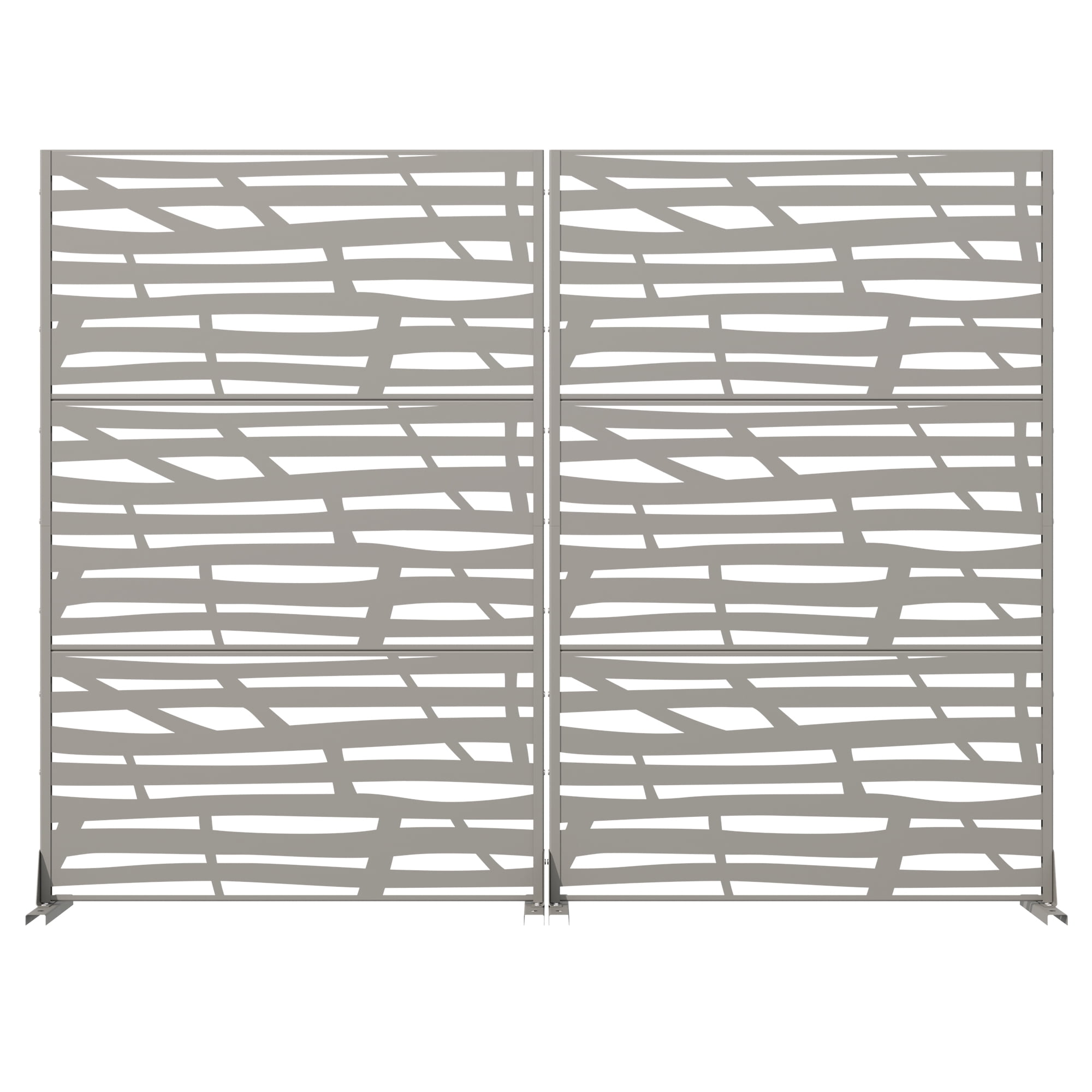 Metal Privacy Screen Fence Panel with Stylish Pattern