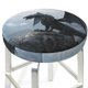 thumbnail image 3 of Balery Valley Gray Dragon Fundas de asiento para taburete de bar redondo de tela de terciopelo ajustables que protegen de arañazos y manchas para sillas de 14 a 17 pulgadas.-12 inch, 3 of 7