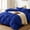 Blue, variant on Purple Comforter Set, Polyester Bedding, Modern Contemporary Style, All Season, Twin Size 2PCS with Pillow Sham.