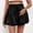 Black, variant on OGLCCG Flowy Shorts for Women Casual Drawstring High Waist Boho Ruffle Layer Tiered Skort Shorts Casual Cute Summer Mini Skirt
