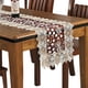 thumbnail image 1 of Camino de mesa de encaje bordado con patrón Floral, camino de mesa rectangular de poliéster para decoración de tocador de comedor en casa, 1 of 5