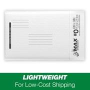 Duck Max Strength Self-Sealing Poly Bubble Mailer #0, 6 x 9, Solid White, 25 Pack