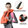 Rrtizan Portable Inflatable Snorkel Vest for Adults, Swim Jackets for Snorkeling, Swimming