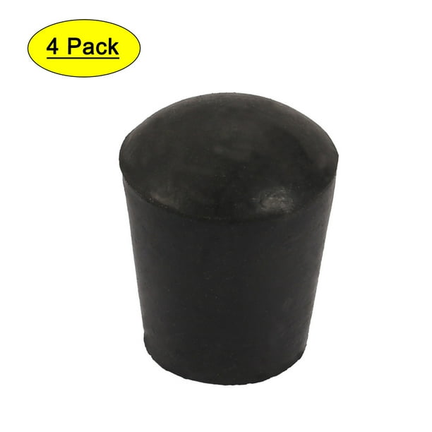 4Pcs Furniture Table Chair Round Rubber Leg Tip Cap 16mm Inner Diameter
