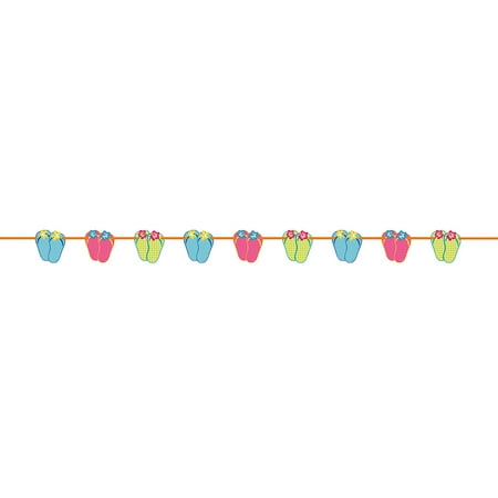 6.5' Paper Cut Out Flip Flop Garland