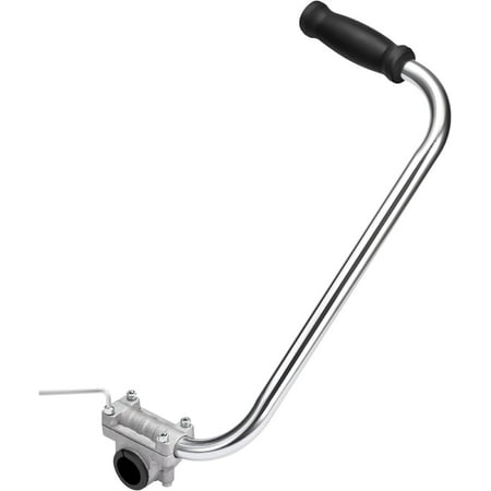 PETDIPOT Ergonomic Trimmer Grip, String Trimmers Handle, Weed Eater Handle Extension with Bracket Clamp, Lawn Trimmer Handle Grip for Lawn Care, Landscaping, Yard Trimming Edging, Aluminum