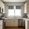 thumbnail image 6 of Dyegold Curtains Blackout Curtains Room Decor 2 Pack Waterproof Sunshade Curtain Half Curtain for Door Coffee Kitchen Sink Cabinet Two Sided Non Glossy Nylon Pole Curtain, 6 of 6
