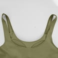 thumbnail image 5 of Built in Bra Tank Top Fashion Summer Sleeveless Short Top Casual Solid Color Camisole with Built in BraLight Green Workout Top Summer Clothes for Women, 5 of 5