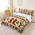 thumbnail image 2 of jejeloiu Western Cowboy Duvet Cover Set Kids,Country Print Bedding Full,Reversible,3-Piece(No Comforter), 2 of 6