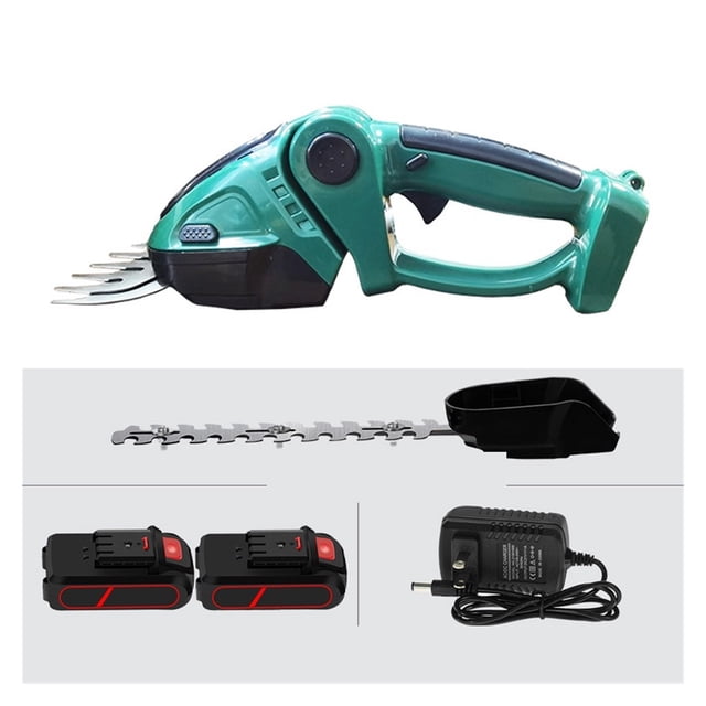 2 In 1 24V Cordless Electric Hedge Trimmer 20000RPM Rechargeable Handheld Household Shrub Weeding Pruning Mower Garden Tools ,Easy to Use