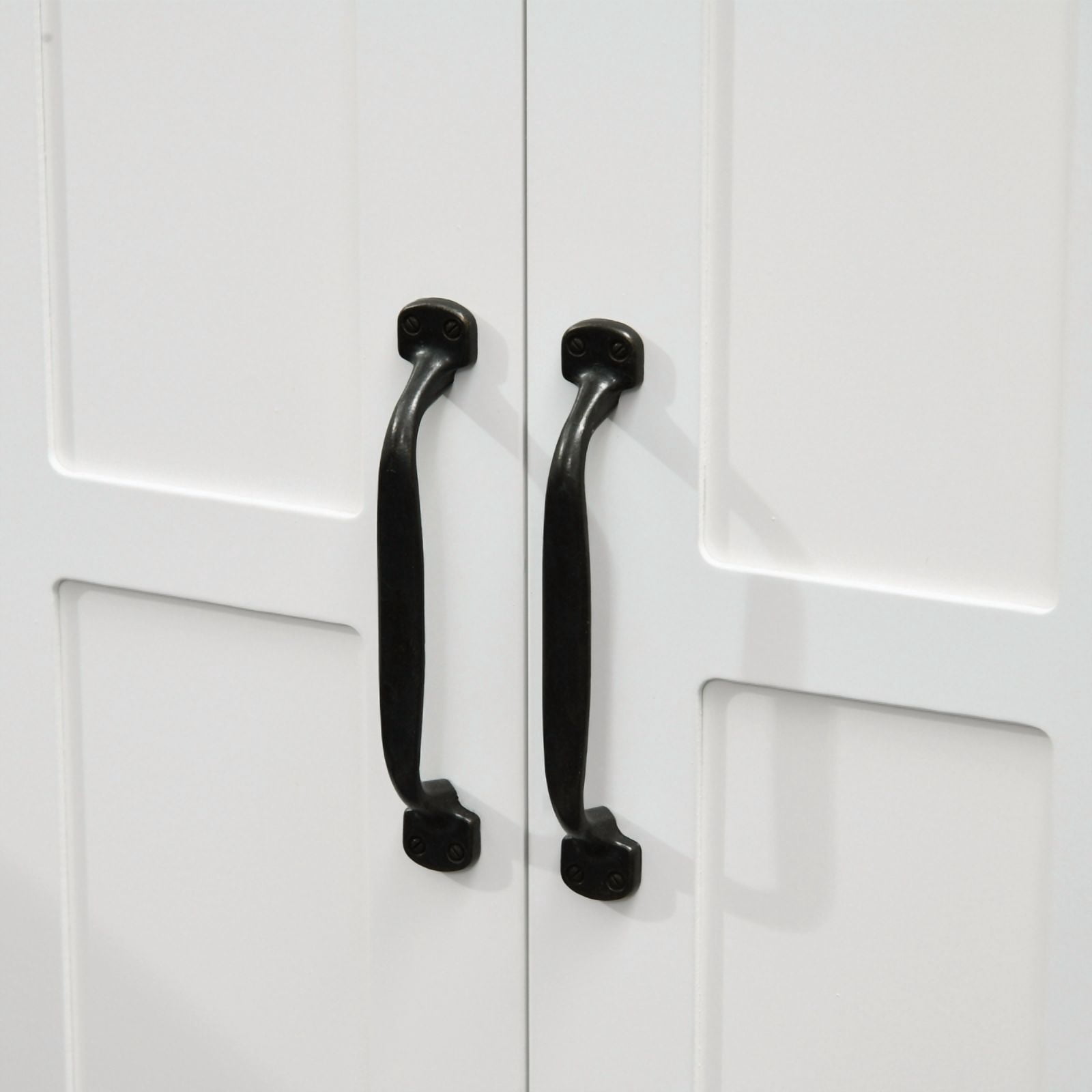 Alvantor Pedestal Sink Storage Cabinet with Adjustable Shelf & Barn Doors for Bathroom 23.6"x11.8"x23.6" White