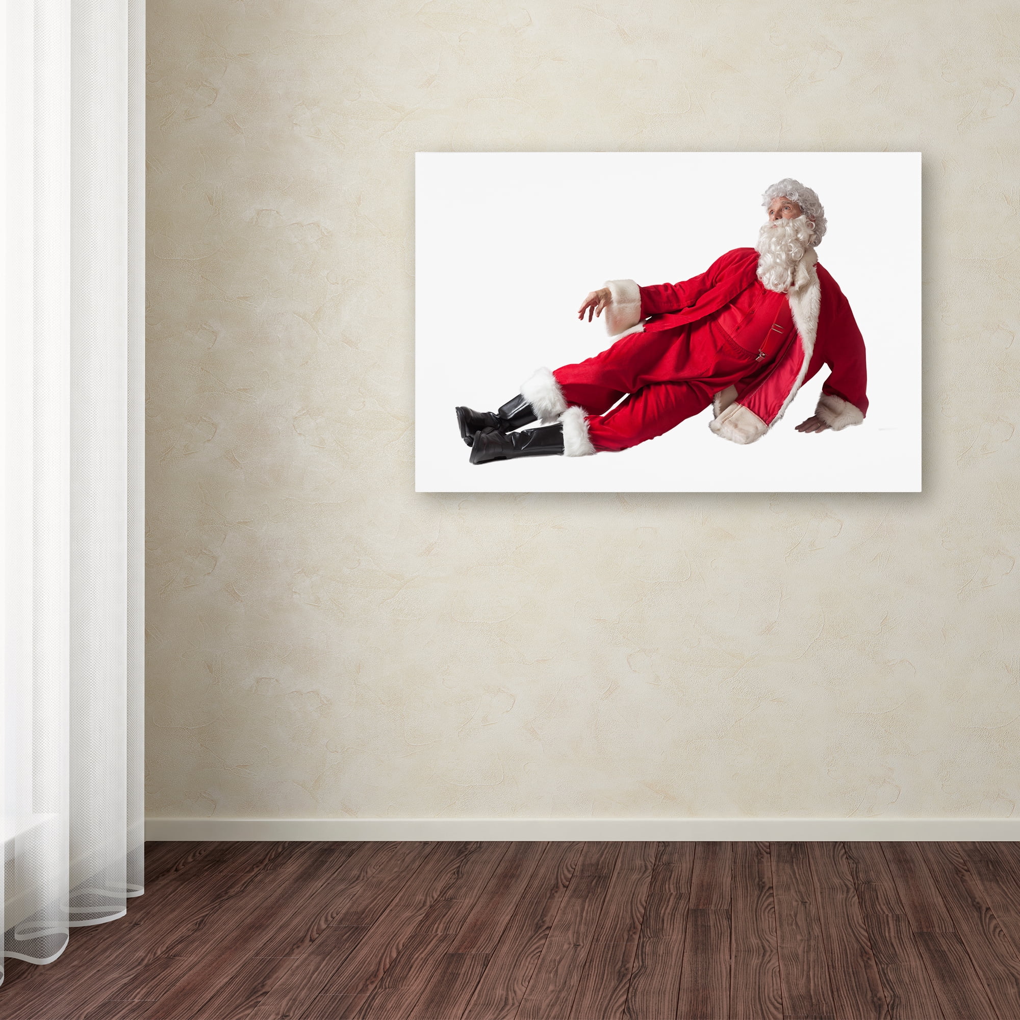 Trademark Fine Art 'Santa-lying-11096' Canvas Art by Ed Wheeler