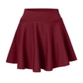 thumbnail image 4 of Women Fashion Casual Short Style Solid Half Skirt Glare Sun Skirt Pleated Pocket Skirt Pencil Skirts for Women Knee Length Linen Skirt Side Slit Skirt Crib Skirt Boy under Skirt Fluff Leather Skirts, 4 of 7