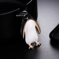thumbnail image 4 of Uinagy Oil Dripping Vintage Penguin Brooch, 4 of 7