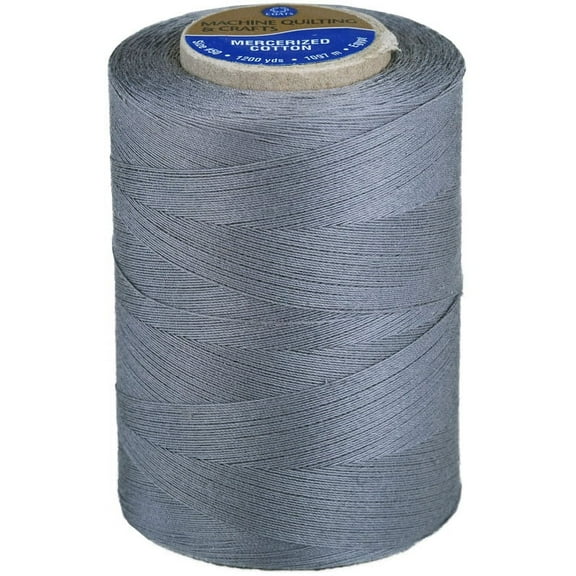 Coats Cotton Machine Quilting Solid Thread 1200yd-Slate