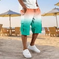 thumbnail image 2 of CONZONE Mens Cargo Shorts Gradient Color Straight Leg Cargo Shorts for Men Lightweight Relaxed Fit Outdoor Workout Shorts With Pockets, 2 of 5