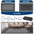 thumbnail image 4 of Reversible Patio Mat – Waterproof Plastic Straw – Washable, Non-Shedding & UV Resistant – Porch, Deck, Balcony, Backyard, Camping & RV – Outdoor Rug, 4 of 8