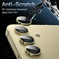 thumbnail image 4 of for Samsung Galaxy S24 Camera Lens Protector, 9H Tempered Glass Camera Cover Screen Protector Metal Individual Ring for Samsung Galaxy S24, Gold, 4 of 6