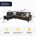 thumbnail image 6 of Jerry Left Facing Sectional Sofa 2 Piece Set, 6 of 6