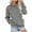 Gray, variant on Chiccall Crew Neck Sweatshirts for Women Pullover Sweatshirts Fall Casual Loose Fit Long Sleeve Tops