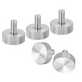 thumbnail image 1 of Unique Bargains Vis Moletées pour Pouce M6x12 mm, Lot de 5 Boulons Plats à Tête Moletée en Acier Inoxydable 304, 1 of 5