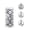 Gray, variant on 24 Pack Christmas Balls Ornaments 2.4 Inch Shatterproof Plastic Hanging Baubles 6 Colors Available For Xmas Tree Holiday Party Home Decoration