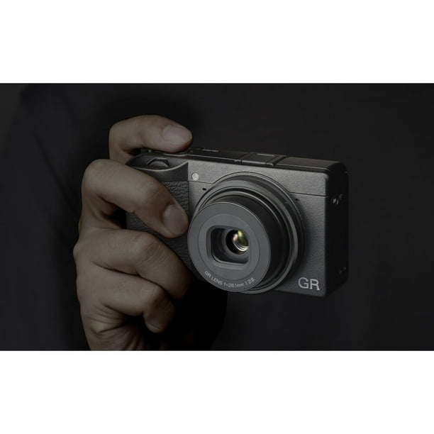 Ricoh GR IIIx, Black, Digital Compact Camera with 24MP with