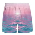 thumbnail image 3 of Gamivast Mens Swim Trunks Funny Graphic Elastic Waist Swimming Shorts with Pockets Gradient Board Drawstring Summer Swimsuits Holiday Beach Outfits, 3 of 4