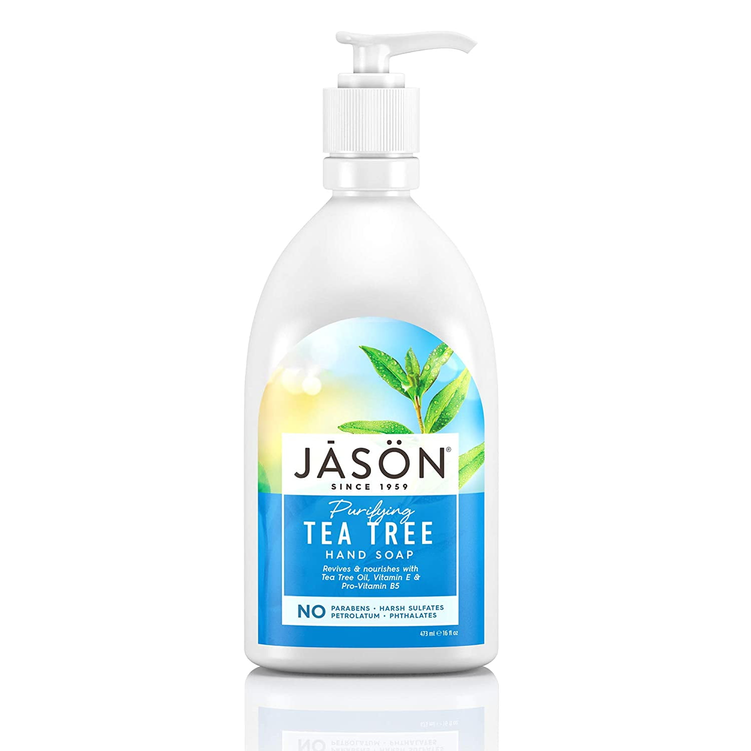 Jason Pure Natural Hand Soap, Purifying Tea Tree, 16 fl oz