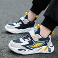thumbnail image 4 of enyan Sneakers for Boys Boys Sneakers Kids Running Lightweight Breathable Sport Shoes(Dark Blue,4), 4 of 7