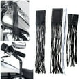 thumbnail image 3 of Motorcycle Tassel Fringe Grips Lever Cover Leather For Chopper Cruiser, 3 of 5