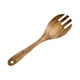 thumbnail image 5 of Cubiertos de madera, utensilios portátiles para servir alimentos, cuchara de ensalada reutilizable de mango largo tenedor, 5 of 9