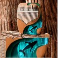 thumbnail image 3 of 17-key Beech Kalimba Thumb Piano Finger Piano Mini Kalimba Portable Musical Instrument, 3 of 8