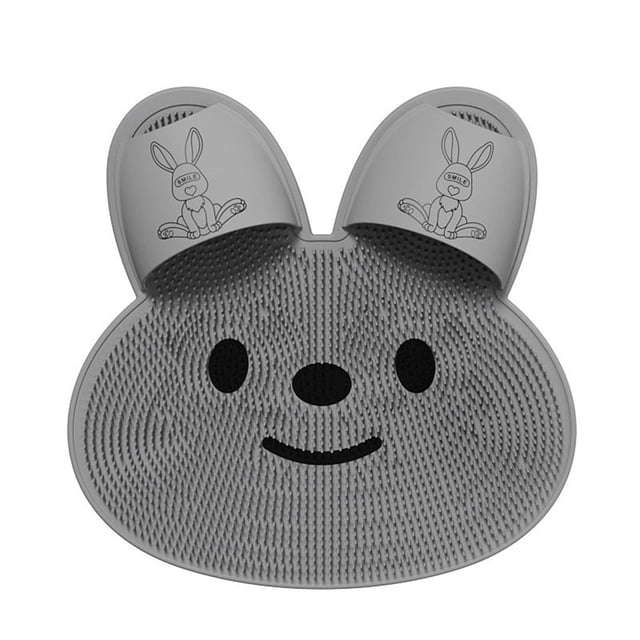 LSLJS Rabbit Foot Rubbing Artifact, Rabbit Silicone Foot Massage Mats, Bathroom Non-Slip Mat, Bathroom Foot Shower Mat, Home Accessories