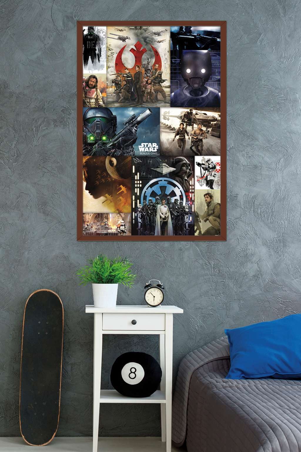 Star Wars: Rogue One - Collage Wall Poster, 22.375" x 34", Framed