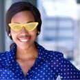 thumbnail image 3 of Women Narrow Sunglasses Fashion UV400 Multi Color Goggles Plastic Frame Eye Protection Glasses, 3 of 7