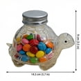 thumbnail image 3 of Animal Glass Storage Jar Airtight Candy Jar with Lid Cute Animal Shape Food Storage Container for Candy Nuts Cookies Kitchen Counter Storage Jar, 3 of 7