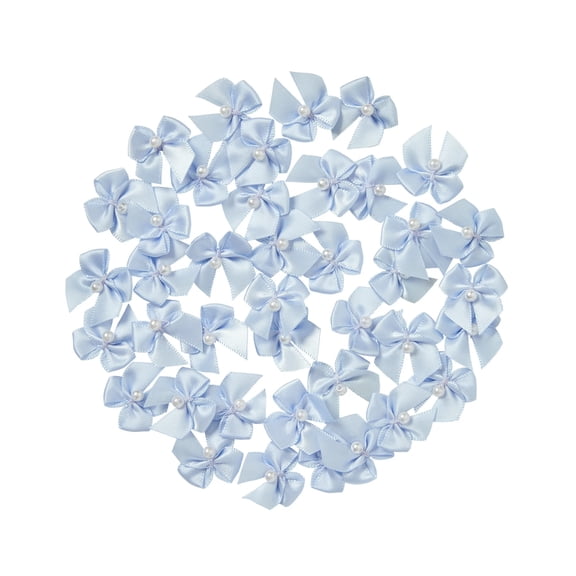 Hello Hobby Accessory 2 Loop Bow, Blue Gray